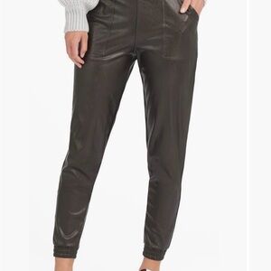 Spanx Faux leather joggers
